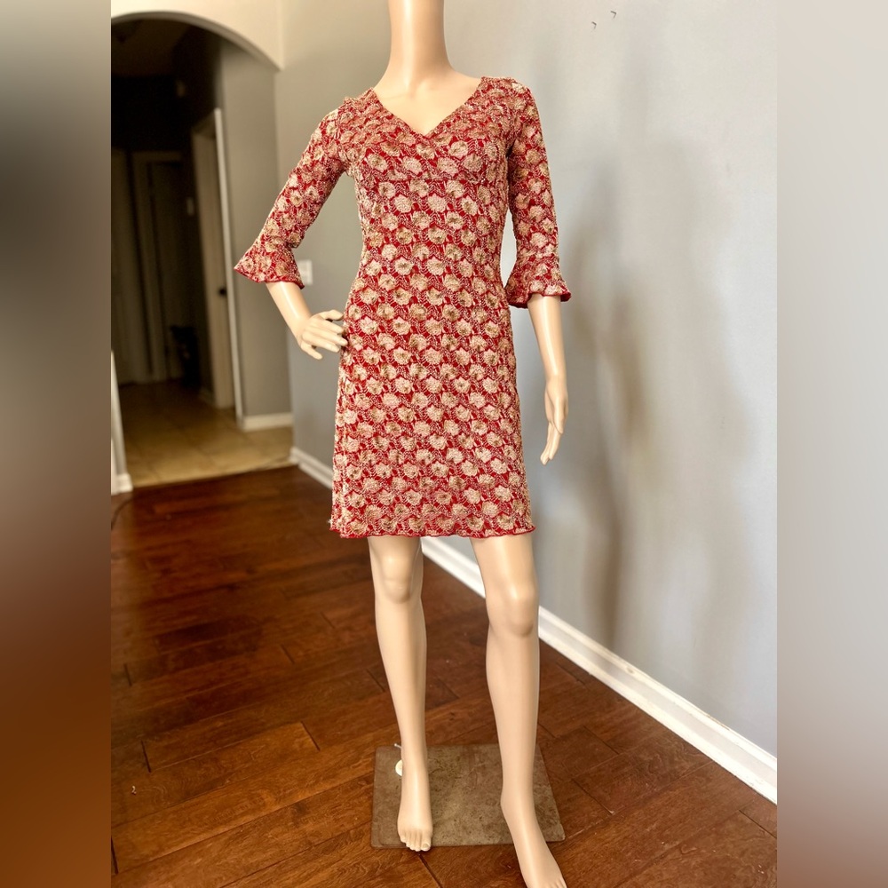Vintage Finesse Textured Dress